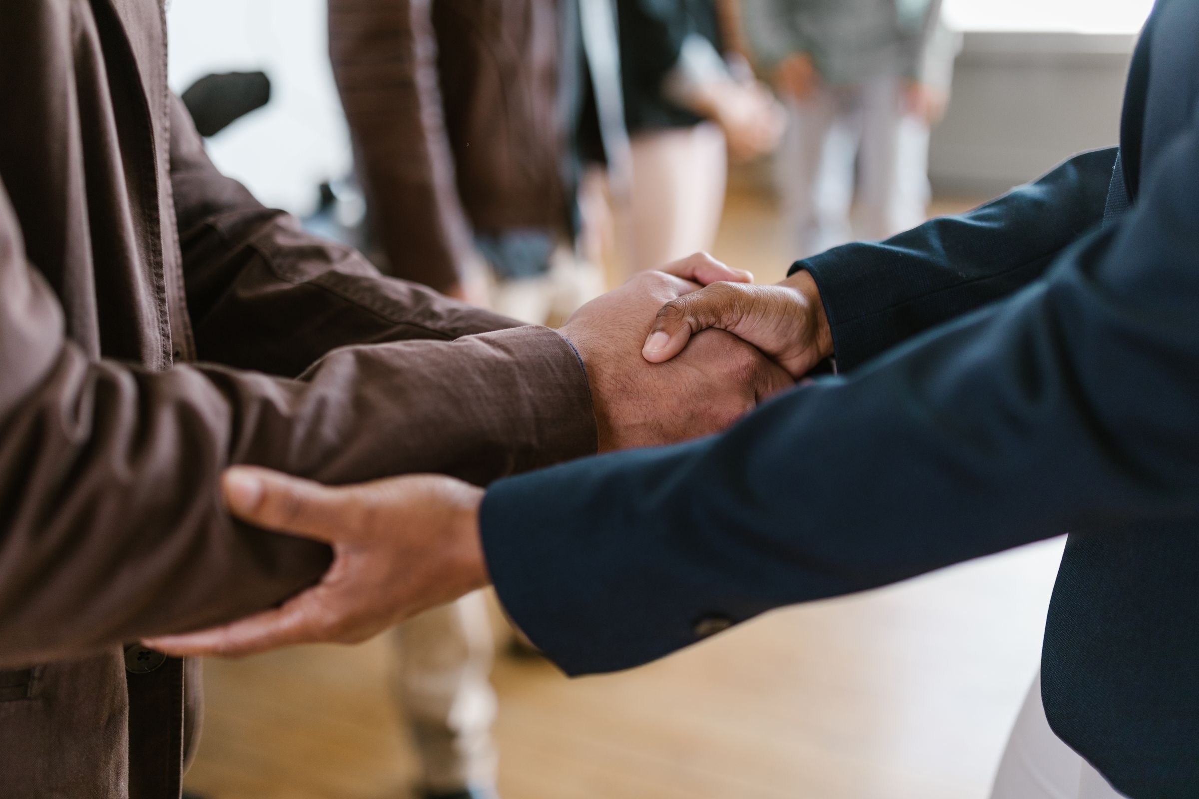 Business handshake between partners
