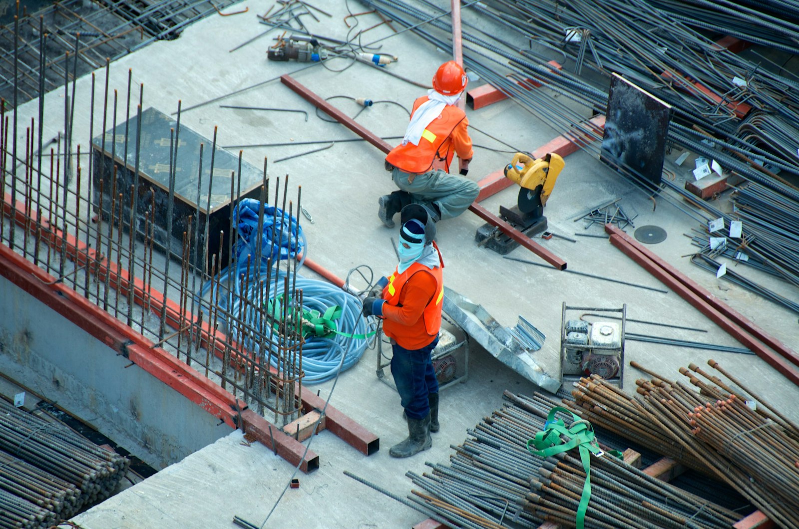 Construction management on site